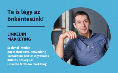 Kék Vonal Önkéntes – LinkedIn Szakmai Tartalom Marketing